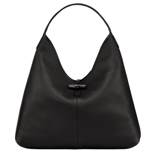 Longchamp Roseau Essential XL Bőr Válltáskák Női Fekete | 37169WRST