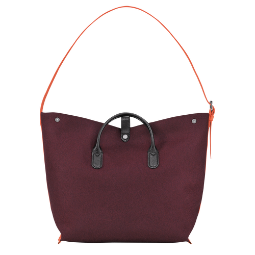 Longchamp Roseau Essential XL Vászon Válltáskák Női Piros | 60812FAXT