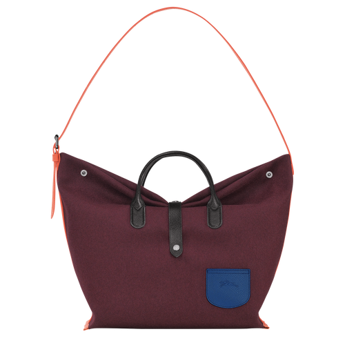 Longchamp Roseau Essential XL Vászon Válltáskák Női Piros | 60812FAXT