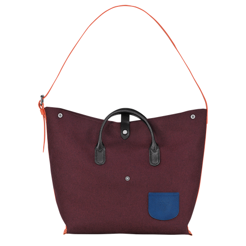 Longchamp Roseau Essential XL Vászon Válltáskák Női Piros | 60812FAXT