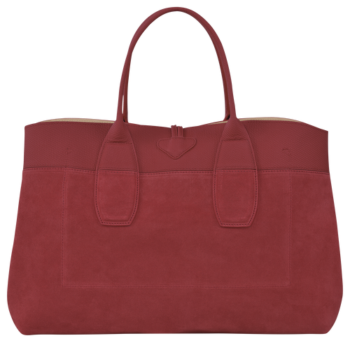 Longchamp Roseau L Bőr Kézitáska Női Piros | 21476SYZL