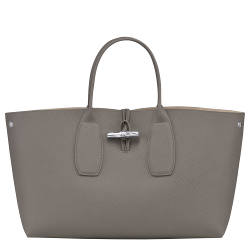 Longchamp Roseau L Bőr Kézitáska Női Szürke | 24936LBHU