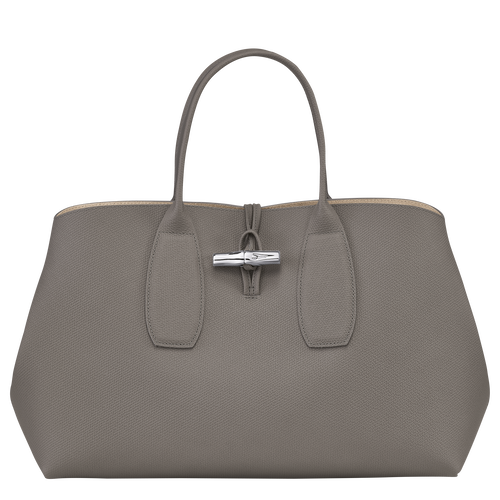 Longchamp Roseau L Bőr Kézitáska Női Szürke | 24936LBHU