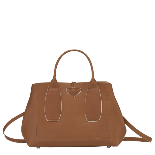 Longchamp Roseau M Bőr Kézitáska Női Barna | 39651XWUP