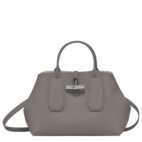 Longchamp Roseau M Bőr Kézitáska Női Szürke | 03589PIBM