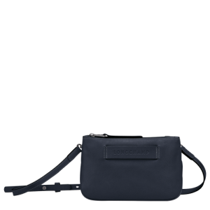 Longchamp 3D Bőr Crossbody Táska Női Kék | 64870IRDZ