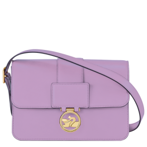 Longchamp Box-Trot M Bőr Crossbody Táska Női Lila | 67809NBUX