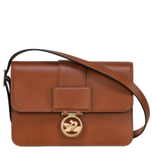 Longchamp Box-Trot M Bőr Crossbody Táska Női Barna | 76934VWHD