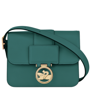 Longchamp Box-Trot S Bőr Crossbody Táska Női Zöld | 87419WCBK