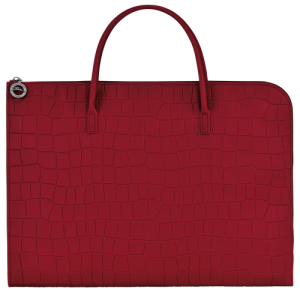 Longchamp Croco Block S Bőr Aktatáska Női Piros | 24619BLDC