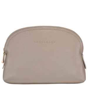 Longchamp Le Foulonné Bőr Pouches Férfi Szürke | 32590ZBNH