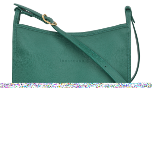 Longchamp Le Foulonné L Bőr Crossbody Táska Női Zöld | 37849NBAZ