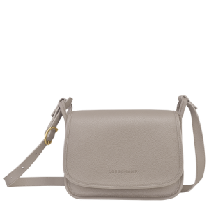 Longchamp Le Foulonné M Bőr Crossbody Táska Női Szürke | 51637ZLSN