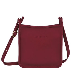 Longchamp Le Foulonné S Bőr Crossbody Táska Női Piros | 53914APOZ