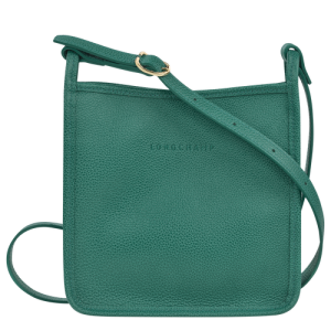 Longchamp Le Foulonné S Bőr Crossbody Táska Női Zöld | 62589RGJO