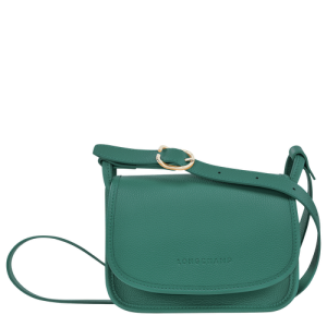 Longchamp Le Foulonné S Bőr Crossbody Táska Női Zöld | 67845BUZW