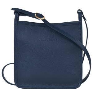 Longchamp Le Foulonné S Bőr Crossbody Táska Női Kék | 73041DXJQ