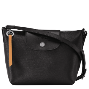 Longchamp Le Pliage City Vászon Crossbody Táska Női Fekete | 42783YBMZ