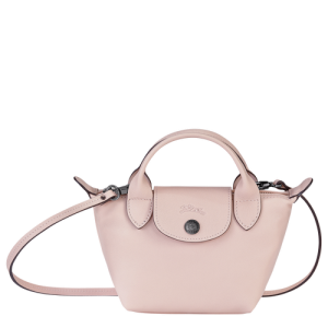 Longchamp Le Pliage Cuir Bőr Crossbody Táska Női Rózsaszín | 58690DFLT