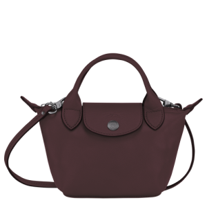 Longchamp Le Pliage Cuir Bőr Crossbody Táska Női Piros | 95361UOQH