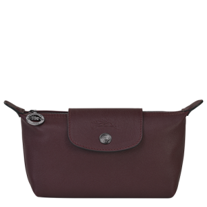 Longchamp Le Pliage Cuir Bőr Pouches Női Piros | 19542FXPK