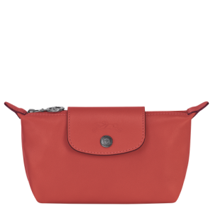 Longchamp Le Pliage Cuir Bőr Pouches Női Narancssárga | 93162TFER