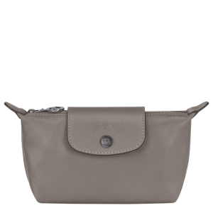 Longchamp Le Pliage Cuir Bőr Pouches Női Szürke | 98476WPYE