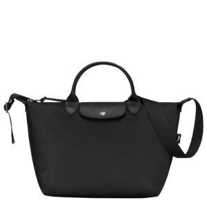 Longchamp Le Pliage Energy M Vászon, Recycled canvas Kézitáska Női Fekete | 04719UHWB