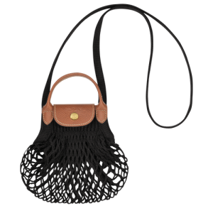 Longchamp Le Pliage Filet XS Vászon Crossbody Táska Női Fekete | 81506CAHM