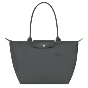 Longchamp Le Pliage Green L Vászon, Recycled canvas Válltáskák Női Szürke | 14936XGTD