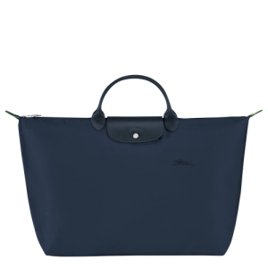 Longchamp Le Pliage Green L Vászon, Recycled canvas Utazótáskák Női Kék | 18420MDJO