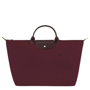 Longchamp Le Pliage Green L Vászon, Recycled canvas Utazótáskák Férfi Piros | 94805ZXBT