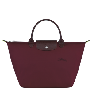 Longchamp Le Pliage Green M Vászon, Recycled canvas Kézitáska Női Piros | 15290ERPU