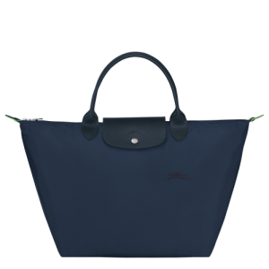 Longchamp Le Pliage Green M Vászon, Recycled canvas Kézitáska Női Kék | 37210ONEU