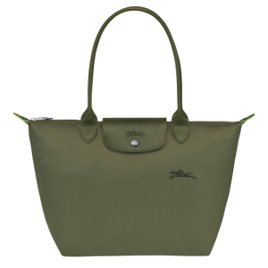 Longchamp Le Pliage Green S Vászon, Recycled canvas Válltáskák Női Zöld | 37562WVZQ