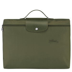 Longchamp Le Pliage Green Vászon, Recycled canvas Aktatáska Női Zöld | 31496WRIQ