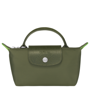 Longchamp Le Pliage Green Vászon, Recycled canvas Pouches Női Zöld | 49061JEQL