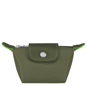 Longchamp Le Pliage Green Vászon, Recycled canvas Érme Pénztárca Férfi Zöld | 63790NYGC