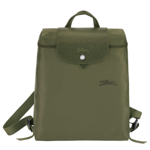 Longchamp Le Pliage Green Vászon, Recycled canvas Hátizsák Férfi Zöld | 94617NTDB