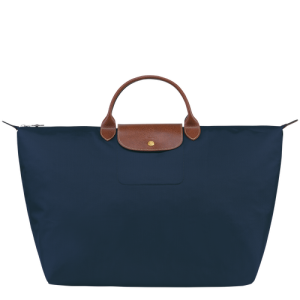 Longchamp Le Pliage Original L Vászon, Recycled canvas Utazótáskák Férfi Kék | 87463KCOA