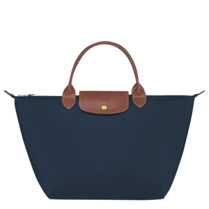 Longchamp Le Pliage Original M Vászon, Recycled canvas Kézitáska Női Kék | 19382YXMB