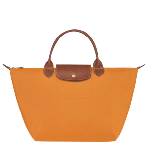 Longchamp Le Pliage Original M Vászon, Recycled canvas Kézitáska Női Narancssárga | 97451JFQU