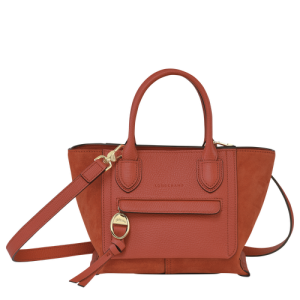 Longchamp Mailbox S Bőr Kézitáska Női Narancssárga | 56943XBKD