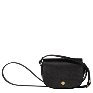 Longchamp épure Bőr Crossbody Táska Női Fekete | 45907DLPN